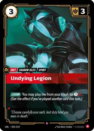 Undying Legion (025/219) - Riftbound - [Unleashed] Foil
