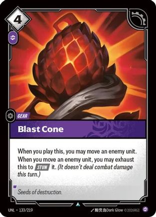 Blast Cone (133/219) - Riftbound - [Unleashed] Foil