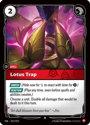 Lotus Trap (013/219) - Riftbound - [Unleashed]