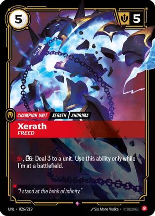 Xerath - Freed (026/219) - Riftbound - [Unleashed] Foil