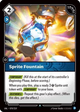 Sprite Fountain (078/219) - Riftbound - [Unleashed] Foil