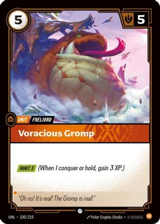 Voracious Gromp (100/219) - Riftbound - [Unleashed] Foil