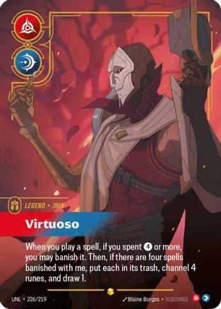Jhin - Virtuoso (Overnumbered) (226/219) - Riftbound - [Unleashed] Foil