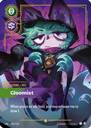 Vex - Gloomist (Overnumbered) (232/219) - Riftbound - [Unleashed] Foil