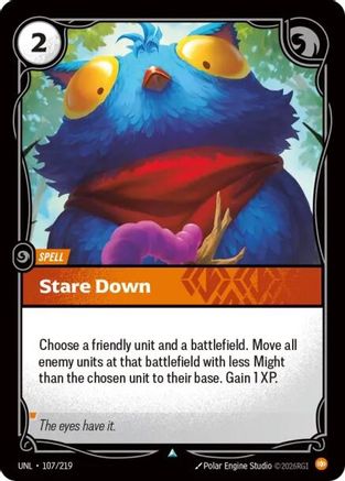 Stare Down (107/219) - Riftbound - [Unleashed]