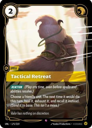 Tactical Retreat (175/219) - Riftbound - [Unleashed] Foil