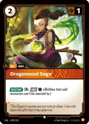 Dragonsoul Sage (093/219) - Riftbound - [Unleashed]