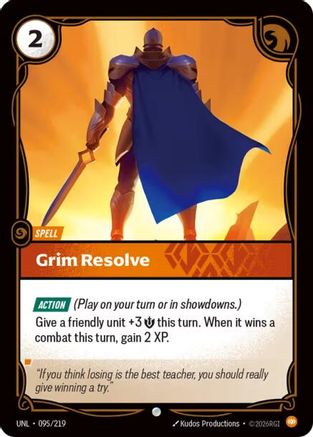 Grim Resolve (095/219) - Riftbound - [Unleashed]