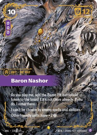 Baron Nashor (Ultimate) (238/219) - Riftbound - [Unleashed] Foil