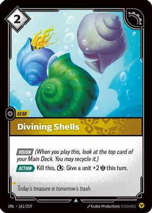 Divining Shells (161/219) - Riftbound - [Unleashed] Foil