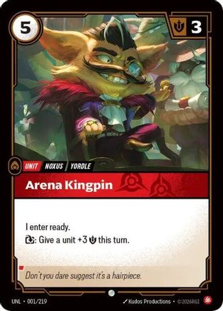 Arena Kingpin (001/219) - Riftbound - [Unleashed] Foil