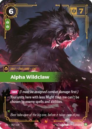 Alpha Wildclaw (057/219) - Riftbound - [Unleashed] Foil