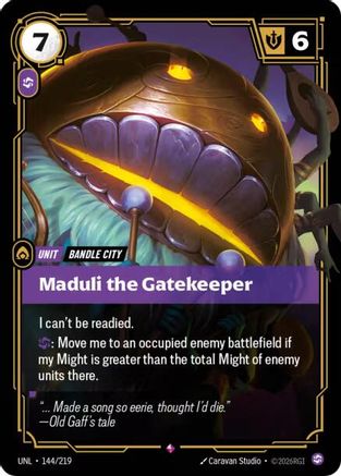 Maduli the Gatekeeper (144/219) - Riftbound - [Unleashed] Foil