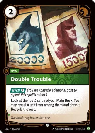 Double Trouble (032/219) - Riftbound - [Unleashed] Foil
