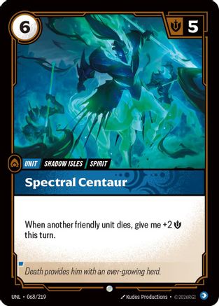 Spectral Centaur (068/219) - Riftbound - [Unleashed] Foil