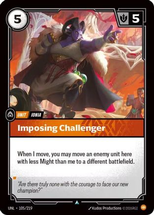 Imposing Challenger (105/219) - Riftbound - [Unleashed]