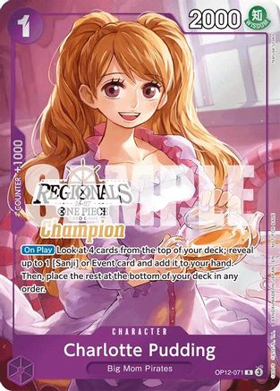 Charlotte Pudding (Regionals Champion Card Set 26-27) (OP12-071) - [One Piece Promotion Cards] Foil