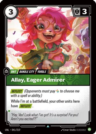 Allay, Eager Admirer (041/219) - Riftbound - [Unleashed] Foil