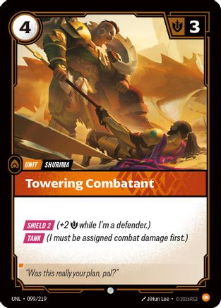 Towering Combatant (099/219) - Riftbound - [Unleashed]
