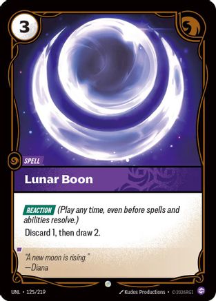 Lunar Boon (125/219) - Riftbound - [Unleashed]