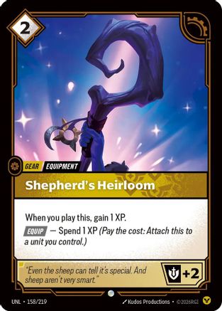 Shepherd's Heirloom (158/219) - Riftbound - [Unleashed]