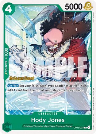 Hody Jones (OP15-033) - [Adventure on Kami's Island Release Event Cards]