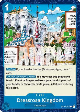 Dressrosa Kingdom (OP15-057) - [Adventure on Kami's Island Release Event Cards]