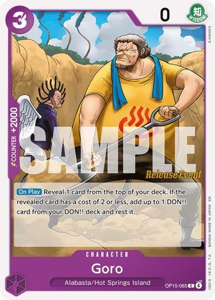 Goro (OP15-065) - [Adventure on Kami's Island Release Event Cards]