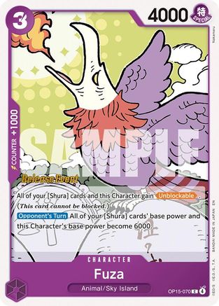 Fuza (OP15-070) - [Adventure on Kami's Island Release Event Cards]