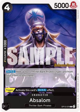 Absalom (OP15-079) - [Adventure on Kami's Island Release Event Cards]