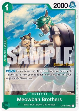 Meowban Brothers (OP15-028) - [Adventure on Kami's Island Release Event Cards]