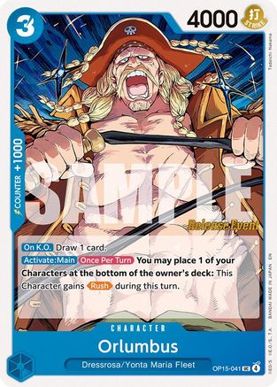 Orlumbus (OP15-041) - [Adventure on Kami's Island Release Event Cards]