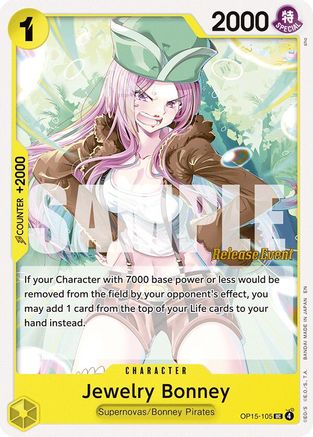 Jewelry Bonney (OP15-105) (OP15-105) - [Adventure on Kami's Island Release Event Cards]