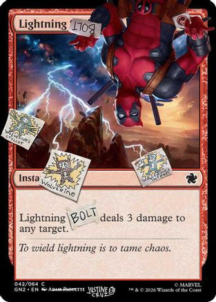 Lightning Bolt (042)  [Secret Lair Drop Series] Foil