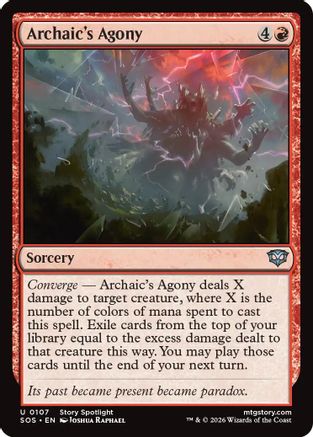 Archaic's Agony  [Secrets of Strixhaven] Foil