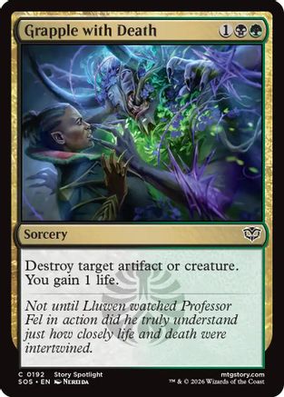 Grapple with Death  [Secrets of Strixhaven] Foil