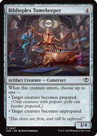 Biblioplex Tomekeeper  [Secrets of Strixhaven] Foil