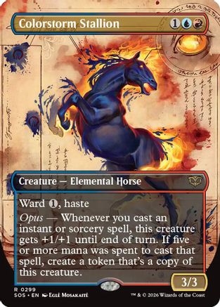 Colorstorm Stallion (Borderless)  [Secrets of Strixhaven]