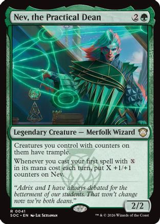 Nev, the Practical Dean  [Commander: Secrets of Strixhaven]