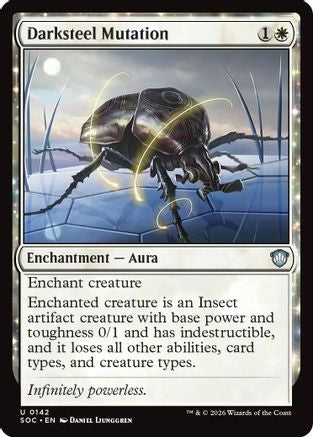 Darksteel Mutation  [Commander: Secrets of Strixhaven]