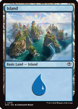Island (0275)  [Secrets of Strixhaven] Foil