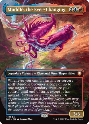 Muddle, the Ever-Changing (Borderless)  [Commander: Secrets of Strixhaven] Foil