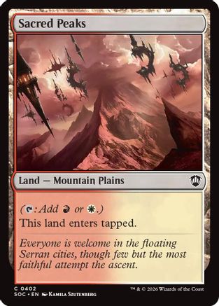 Sacred Peaks  [Commander: Secrets of Strixhaven]