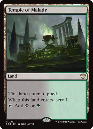 Temple of Malady  [Commander: Secrets of Strixhaven]