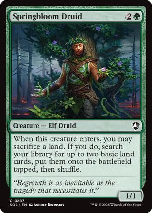 Springbloom Druid  [Commander: Secrets of Strixhaven]