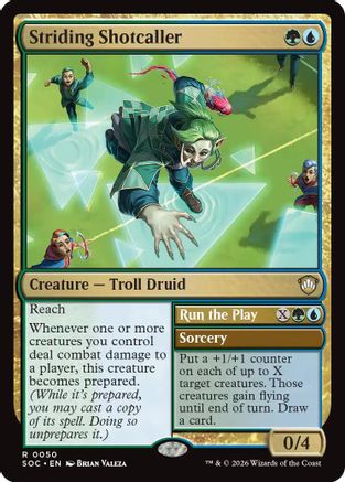 Striding Shotcaller  [Commander: Secrets of Strixhaven]