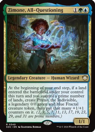 Zimone, All-Questioning  [Commander: Secrets of Strixhaven]