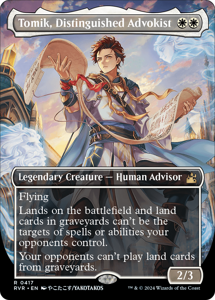Tomik, Distinguished Advokist (Anime Borderless) [Ravnica Remastered] Foil