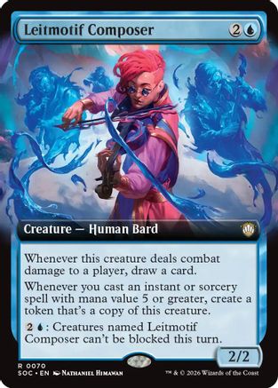Leitmotif Composer (Extended Art)  [Commander: Secrets of Strixhaven]