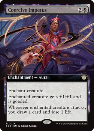 Coercive Impetus (Extended Art)  [Commander: Secrets of Strixhaven]